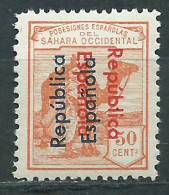Sahara Sueltos 1934 Edifil 43C ** Mnh  Sobrecarga Doble - Sahara Espagnol