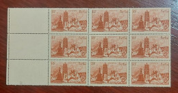 France  Bloc De 9 Timbres Neuf** YV N° 744 Dunkerque - Neufs