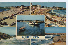 56186 02 05#0 - QUIBERON - MULTIVUES (LA PLAGE, ARCHE DE PORT BLANC, POINTE DE L'OBSERVATOIRE ET ROCHER DU LION) - Quiberon
