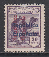 Sahara Sueltos 1935 Edifil 39D (*) Mng  Sobrecarga Vertical De Arriba Abajo Y Ho - Sahara Español