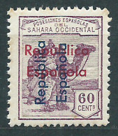 Sahara Sueltos 1935 Edifil 44D (*) Mng  Sobrecarga Vertical De Arriba Abajo Y Ho - Sahara Espagnol