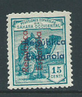 Sahara Sueltos 1935 Edifil 38D * Mh Sobrecarga Vertical De Arriba Abajo Y Horizo - Sahara Spagnolo