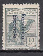 Sahara Variedades 1932 Edifil 37Ahcc ** Mnh  Sobrecarga Cambio De Color - Spanish Sahara