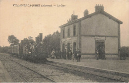 Villaines La Juhel * La Gare * Train Locomotive Machine * Ligne Chemin De Fer Mayenne - Villaines La Juhel