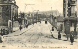 France > [94] Val De Marne > Kremlin Bicetre - Vue De L'Hospice Et Rue De Paris - 15159 - Kremlin Bicetre