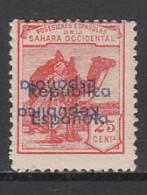 Sahara Variedades 1932 Edifil 40Bhhi * Mh  Sobrecarga Doble Una Invertida - Spanische Sahara