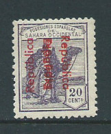 Sahara Variedades 1932 Edifil 39 Ahh * Mh Sobrecarga Doble - Spaanse Sahara