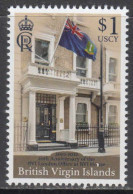 2022 British Virgin Islands London Office Flags  Complete Set Of 1 MNH - Iles Vièrges Britanniques