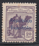 Sahara Variedades 1932 Edifil 39Bhcc (*) Mng  Sobrecarga Cambio De Color - Spanish Sahara