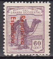 Sahara Variedades 1932 Edifil 44Ahcc ** Mnh Sobrecarga Cambio De Color - Spaanse Sahara