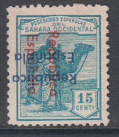 Sahara Variedades 1935 Edifil 38Dc (*) Mng  Sobrecarga Vertical De Arriba A Abaj - Spanish Sahara