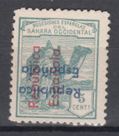 Sahara Variedades 1935 Edifil 36Da (*) Mng  Sobrecarga Vertical De Abajo A Arrib - Spanische Sahara