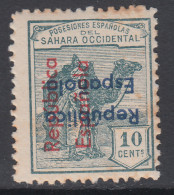 Sahara Variedades 1935 Edifil 37Dc (*) Mng Sobrecarga Vertical De Arriba A Abajo - Sahara Español