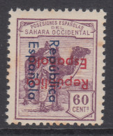 Sahara Variedades 1935 Edifil 44Dc (*) Mng Sobrecarga Vertical De Arriba A Abajo - Sahara Español