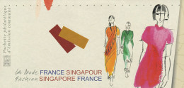 2013 France Singapour Pochette Souvenir N°49 émissions Communes La Mode Fashion N°4824/4827 Et 1993/1996 Neuf ** - Andere & Zonder Classificatie