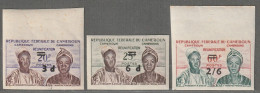 CAMEROUN - N°332/4 ** NON DENTELE (1962) Réunification - Surchargés - - Cameroon (1960-...)