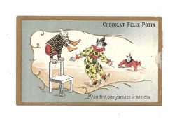 BV40 - CHROMO CHOCOLAT FELIX POTIN - CLOWNS - Other & Unclassified