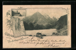 AK St. Martin Bei Lofer, Almhütte In Der Vorderkaser Klamm, Eingang In Die Vorderkaser Klamm  - Autres & Non Classés