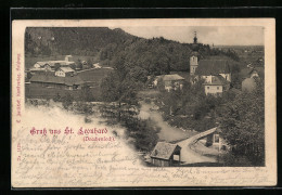 AK Grödig, St. Leonhard Am Drachenloch, Ortsansicht Mit Kirche  - Otros & Sin Clasificación