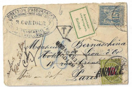 LETTRE CLASSIQUE Taxee  ( Refuse ) Cachet Bleu Et Timbre Annule - 1852 Luis-Napoléon