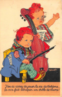 ILLUSTRATEUR - BERNET - ENFANTS, VIOLONCELLE - HUMORISTIQUE - "J'EN AI ASSEZ DE JOUER LA VIE DE BOHEME..." - Sonstige & Ohne Zuordnung