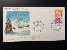 Enveloppe 1er Jour "Le Mont Dore" - 01/07/1961 - 1306 - Historique N° 387 - 1960-1969