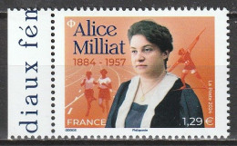 2024 - Y/T 5xxx - "JALICE MILLIAT 1884 - 1957" - BDF ISSU FEUILLET 1,29 € - NEUF ** MNH - Ongebruikt