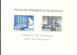 DH60 - BLOC FEUILLET DDR - CHEMIE FUR FRIEDEN UND SOZIALISMUS - Sonstige & Ohne Zuordnung