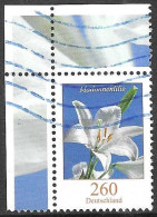 GERMANIA FEDERALE - 2016 - FIORI - LILIUM CANDIDA - 260 - USATO (YVERT 3012 - MICHEL 3207) - Usados