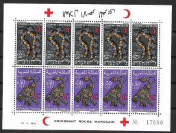 MOROCCO 1970 RED CROSS MNH - Croix-Rouge