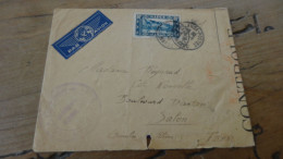 Enveloppe Par Avion, Censure, Casablanca 1941   ............. BOITE1  ....... 554 - Storia Postale