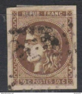 TIMBRE HORS COTE VARIETE "LIGNE BLANCHE" Spink N°47f Signé A Brun LUXE 460€ - 1870 Bordeaux Printing