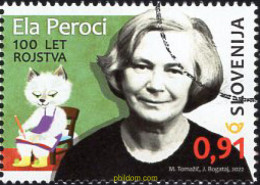 665902 MNH ESLOVENIA 2022 ELA PEROCI - ESCRITORA - Slovénie