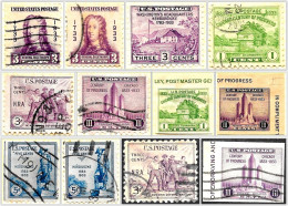 USA 1933 Year Set Plus Seven Others Mint & Used - Nuevos