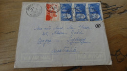 Enveloppe Avec Courrier Par AVION Pour L' AUSTRALIE 1951   ............. BOITE1  ....... 558 - 1921-1960: Modern Tijdperk