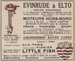 EVINRUDE & ELTO Moteurs Hors-bord - 1936 Vintage Advertising - Pubblicit� - Werbung