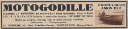 MOTOGODILLE Propulseur Amovible - 1936 Vintage Advertising - Pubblicit�  - Werbung