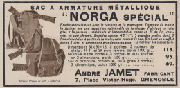 Sac Norga Sp�cial - Andr� Jamet - 1936 Vintage Advertising - Pubblicit� - Werbung