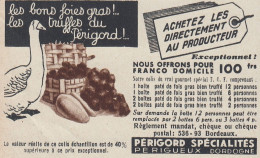 Perigord Sp�cialit�s P�rigueux Dordogne - 1936 Vintage Advertising - Werbung