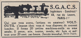 V6778 S.G.A.C.S. - Volt-Outil - 1936 Vintage Advertising - Pubblicit� Epoca - Werbung