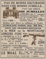 Jumelles LE MOAL Paris - 1936 Vintage Advertising - Pubblicit� Epoca - Werbung