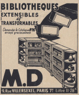 Bibliotheques Extensibles M. D: - 1936 Vintage Advertising - Pubblicit� - Werbung