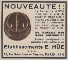 Boussole AUTO Etablissements E. HUE - 1936 Vintage Advertising  Pubblicit� - Publicidad