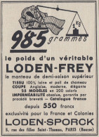 Imperm�ables LODEN SPORCK - 1938 Vintage Advertising - Pubblicit� Epoca - Werbung