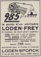 Imperm�ables LODEN SPORCK - 1938 Vintage Advertising - Pubblicit� Epoca - Werbung