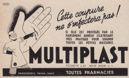 MULTIPLAST - 1938 Vintage Advertising - Pubblicit� Epoca - Werbung