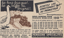 Perigord Sp�cialit�s P�rigueux Dordogne - 1938 Vintage Advertising - Werbung