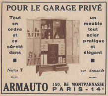 ARMAUTO Pour Le Garage Priv� - 1938 Vintage Advertising - Pubblicit� Epoca - Publicidad