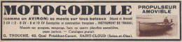 MOTOGODILLE Propulseur Amovible - 1938 Vintage Advertising - Pubblicit� - Werbung