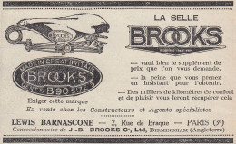 Selle BROOKS - 1924 Vintage Advertising - Pubblicit� Epoca - Reclame